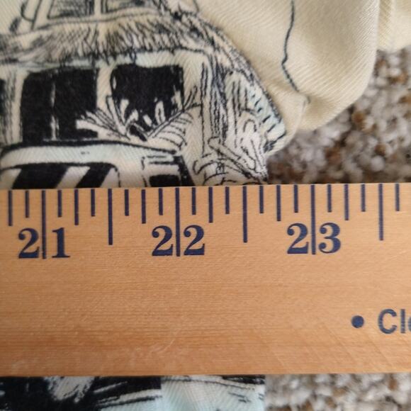 Clearwater Outfitters L Palm Tree Truck Shirt Beach Casual Summer Button Down - Picture 7 of 9